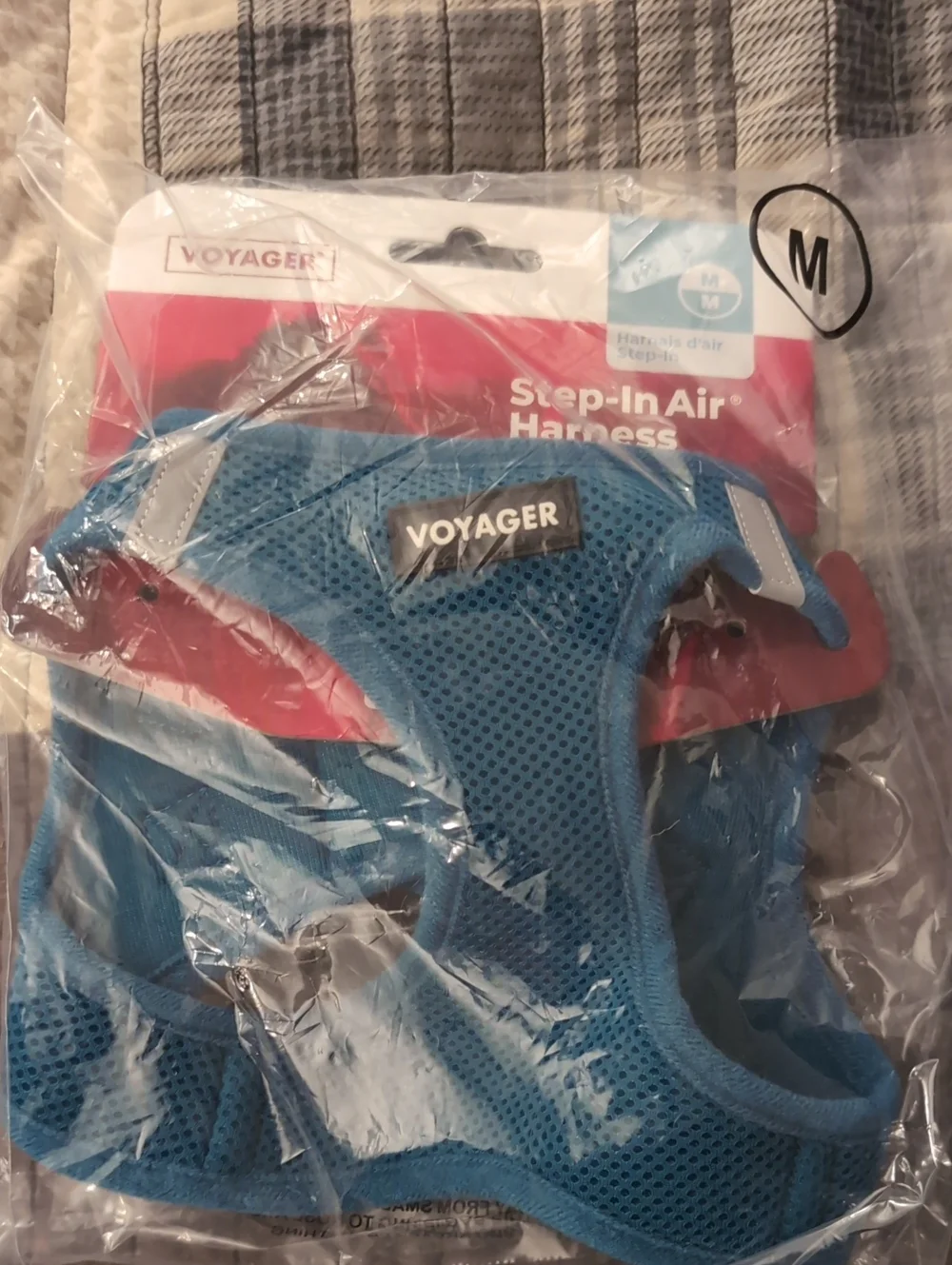 VOYAGER Blue Step-In Air Harness for Dogs - Medium